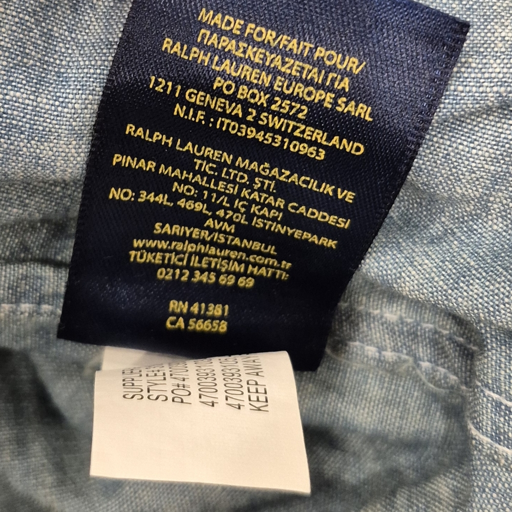 POLO RALPH LAUREN Girl's Chambray Dress - Picture 6 of 7